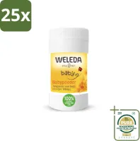 25 x WELEDA - Babypoeder - Baby & Kind Calendula - 20 g - Grootverpakking - Babyhuid Verzorging - Poeder Voor Baby - Calendula Poeder - Babyhuid Bescherming - Natuurlijke Babyhuid Verzorging