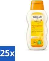 25 x WELEDA - Verzorgende olie - Baby & Kind Calendula - 200 ml - Gevoelige Babyhuid - Baby Massageolie - Bio Babyolie