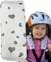 2x Gordelkussens met Harten – Zachte Beschermers voor Autogordel & Kinderwagen, Schouderpads voor Baby