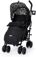 3 Kinderwagen Met Voetenzak - Lichte Kinderwagen Vanaf De Geboorte Tot 25 Kg - Eenvoudig - Compact - Opvouwbare Paraplu - Grote Boodschappenmand - Draaggreep - Voetenzak (Silhouet)