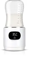 3Babies® Compacte Baby Flessenwarmer – Draagbaar (onderweg & thuis) – USB Oplaadbaar – Draadloos – Bottle Warmer – Inclusief 5 Adapters – Philips Avent, Difrax, Dr.brown