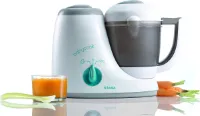 4 in 1 Babyvoedingsmachine voor Gezonde Maaltijden - Stoomoven, Kookmandje & Receptenboek