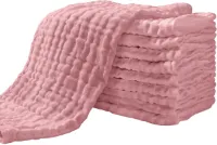 4-laags Katoenen Mousseline voor Pasgeborenen - 10 Stuks - 25 x 49 cm