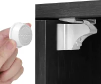 4 stuk - Kinderslot kastjes - kastsloten - ladeslot - Kastbeveiliging - Magneetslot - Kinderbeveiliging - Magnetisch - Zelfklevend - onzichtbare - voor Kasten Lades & Deuren