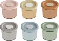 6-pack babypap invriezen containers siliconen | babyvoeding babyaccessoires | 4 oz babypap container | lekvrij babyvoeding bewaren | babyvoeding bewaren | magnetron- en vaatwasmachinebestendig