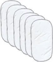 6 stuks Waterdichte Aankleedkussen Voeringen - Baby Luier Veranderende Onderpads Liner Zachte Aankleedtafel Cover - 60 x 30 cm - Wit - Universele