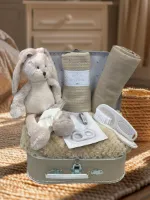 8-dlg Kraamcadeau Coffee Kraamkado unisex jongen meisje - unisex - baby geschenkset - kraamcadeau neutraal - baby memorie box 25 cm - babyshower cadeau - gender neutraal babycadeau - 8 in 1 kado