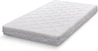 ABZ Babymatras dubbeldoek - 120x60x10 cm - Wit