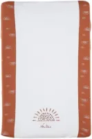 Aankleedkussen met overtrek - Babou & Kendi - zon - karamel en ecru