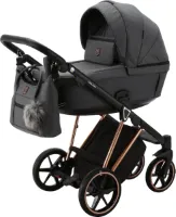 Adamex Belissa Special Edition Grey/Rose 2-in-1 Kinderwagen PS-596