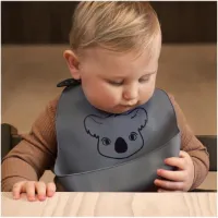 Alfie siliconen slabbetje 2-pack met print