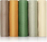Allecto Plus - 5 Stuks Zachte Babyluiers van 60 x 60 cm - 100% Katoen - Absorberend en Ademend - Babycare Mousseline voor Meisjes en Jongens