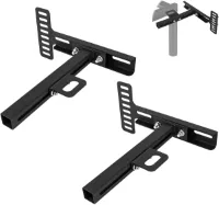Allecto Plus - Hoofdbordbeugels voor bedframe, verstelbaar - Twin Full Queen King - Set van 2 - Matzwart - Extra stevigheid toevoegen aan je bed
