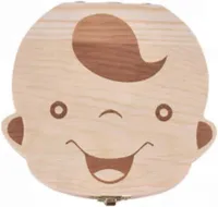 Allecto Plus - Houten tandendoosje voor jongens en meisjes | Leuk cadeau voor doop en verjaardag met tandenfee thema