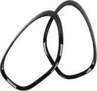 Allecto Plus - Koplampafdekking 2 stuks voor auto R60 - zwart - bescherming - vervanging