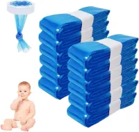Allecto Plus - Luieremmer navulcassettes 45 m navulfolie voor tot 320 luiers - Blauw - 12 stuks - Geschikt voor Angelcare, Tommee Tippee, Litter Locker