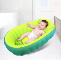 Allecto Plus - Opblaasbaar babybad voor kinderen | Draagbaar zwembad met antislip babyzitstoel | Peuters 0-6 jaar | Opvouwbaar en ruim (L)