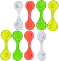 Allecto Plus - Reflectorkleding voor kinderwagen: 8 stuks reflectoren, reflecterende magneetclip, PVC en magnetisch materiaal. Geschikt voor kinderwagens, schooltassen en bladwijzers. Beschermt je kin