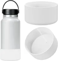 Allecto Plus - Siliconen flessenbodemhoes voor Hydroflask brede mond 32oz/40oz - Wit - 2 stuks