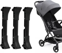 Allecto Plus - Universele aansluitingen voor kinderwagen - Verstelbaar en geschikt voor de meeste kinderwagens - Set van 3 stuks