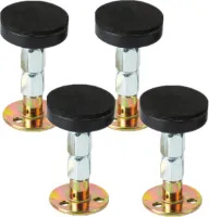 Allecto Plus - Verstelbaar Bedframe Bumper Stoppers Telescopische Steun (67-87 mm) - Set van 4 - Anti-Schudgereedschap voor Extra Stabiliteit - Voor Bed, Kast, Stoel en Bank
