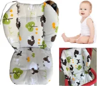 Allernieuwste.nl® Buggy Inleg Kussen Schapen Grijs - Tweezijdig bruikbaar - Kinderwagen - Kinderstoel hoes - Wasbaar