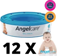 Angelcare Navulcassette Luieremmer - Originele Navul Cartridge - 12 stuks