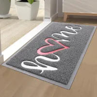 Antislip Vuilvangmat voor Buitendeur en Entree - Wasbare Deurmat 44 x 76 cm - Grijs