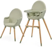 ApexArte® Kinderzetel - Eetstoel Baby 6 Maanden en Ouder - Kinder Eetstoel - Kinderstoel - Inklapbare Eetstoel - Groen