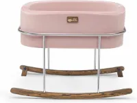 Asir wieg. Hier Metaal - Roze. Chroom