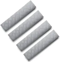 Autogordelkussens voor kinderen, set van 4 schouderkussens voor autogordels, beschermende kussens met fluwelen tassen voor comfort tijdens het reizen