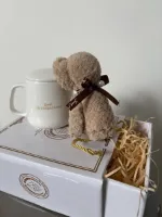 BEST GRANDPARENTS giftset - Opa oma cadeauset keramische mok en handdoek - Pregnancy reveal giftset - Zwangerschapsaankondiging - Vaderdag/Moederdag
