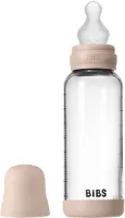 BIBS Fles - Medium Flow - 240 ml - Silicone/Glas - Blush