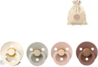 BIBS fopspenen T3 + speenzakje BolleToet - ivory, sand, blush, woodchuck - 18+ maanden