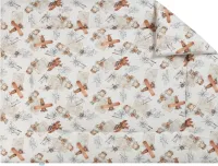 BINK Bedding Boxkleed Raf 80 x 100 cm - vulling fiberfill 400 grams - speelkleed - parklegger - handige piloot - vliegtuig - wereldreiziger - speelkleed - ecru - oranje - terra - bruin - grijs - tweez