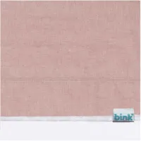BINK Bedding Ledikantlaken Bo Peach 100 x 150 cm - laken voor ledikant - lakentje - babylaken - chambray - peach - oranjeroze