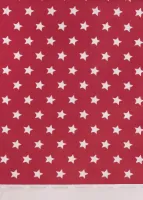 BINK Bedding Ledikantlaken LS Rood 100 x 150 - laken voor ledikant - lakentje - babylaken - sterren - rood