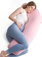 BOTC Zwangerschapskussen - Zijslaapkussen - Body Pillow - Kussen XXL - Roze