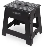 Opstapje Inklapbaar Zwart XL - Inklapbaar Krukje - Opvouwbaar Krukje - Opstapkrukje – Caravan Opstapje – Opstapkruk - Keukentrapje - Opvouwbaar Krukje Camping - Opstapje volwassenen - Kind - Keukenkru