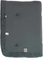 Baby Boxkleed 75 x 95 - Speelkleed 100% biologisch katoen - Speelmat Dark Green - Groen - Snoozebaby
