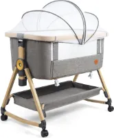 Baby Co-sleeper 3 in 1 - Verstelbaar Kinderbed met Hoogwaardige Matras en Zwenkwielen