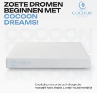 Cocoon Dreams® Koudschuim - 80x160 - Gemiddeld Hardheid - Anti-allergisch - Wasbare hoes