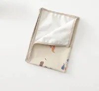 Baby Verschoonmatje voor onderweg - Groot 50x70 cm - Bosdieren - Waterproof