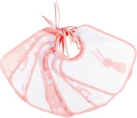 Baby bindslabbetjes happaklaat | 7-pack katoen, absorberend, waterafstotend en wasbaar