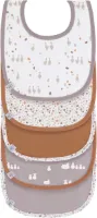 Baby peuter slabbetjes set (5 stuks) klittenbandsluiting katoen waterdicht / Value Pack Bib
