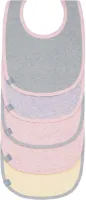 Baby peuter slabbetjes set (5 stuks) klittenbandsluiting katoen waterdicht / Value Pack Bib