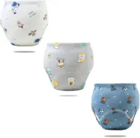 Baby trainingsbroekjes - 3-pack - L - maat 110 - Geschikt voor kinderen van 12.5-20 kg - Taille 42 cm - Been 23 cm - Heupen 48 cm - Broeklengte 23 cm - Trainingsbroekjes voor jongens en meisjes - Wasb