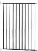 BabyDan Streamline Zwart met wit beslag (H:104) Br: 63-106.8cm (zonder drempel)