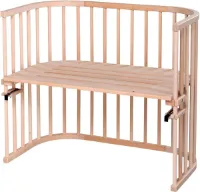 Babybay Maxi 94 x 54 x 79 cm natuurlijk onbehandeld bijzetbed - afmetingen eco-vriendelijk - Co Sleeper