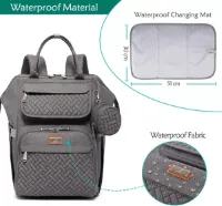 Babycommode Rugzak Luiertas Rugzak - diaper bag backpack, large capacity diaper bag